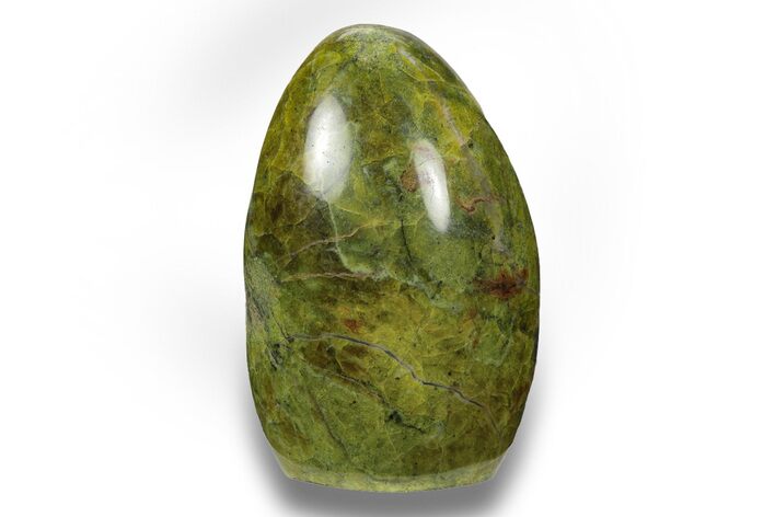 Polished, Free-Standing Green Pistachio Opal - Madagascar #247454